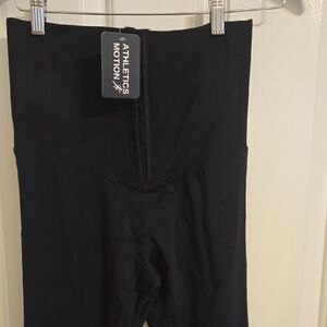 Black Womens Waist Trainer Leggings NWT XL